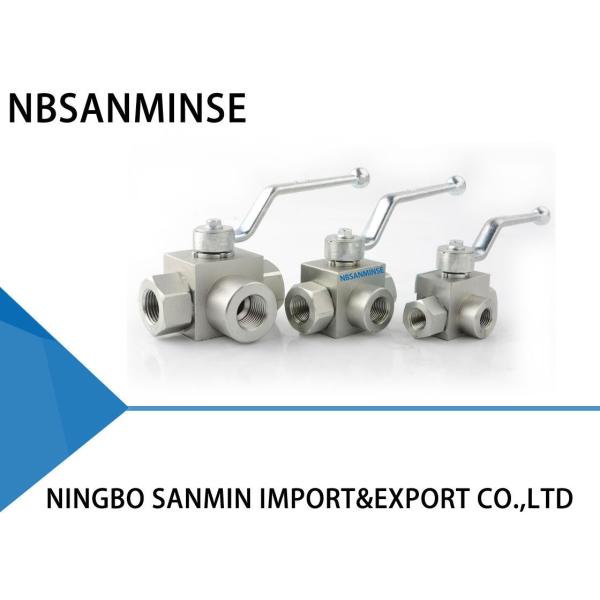 High Pressure Hydraulic Ball Valve KHB 3 Way Valve Male Thread KHB3K - G 1/4 3/8