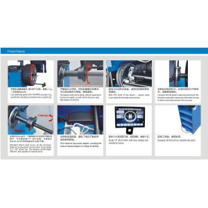 140RPM 19 Inch HD LCD Car Wheel Balancer / Tire Balancing Equipment