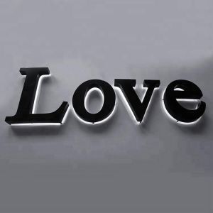 Home 3D LED Letter Sign Board with Reverse Lit Channel and Acrylic Material