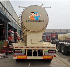 Pneumatic Bottom Loading BPW 55CBM Dry Bulk Tanker Trailer