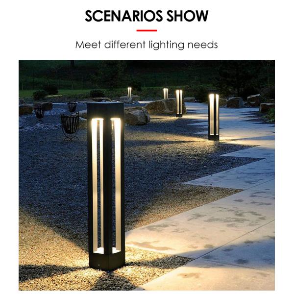 New Style Waterproof LED Garden Lawn Lamp CREE Led 8W With Power Coated Aluminum AC 110-285V Single Color