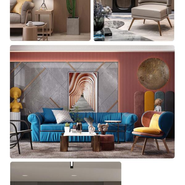 Grooved PVC Wood Plastic Composite Decking Boards 8mm