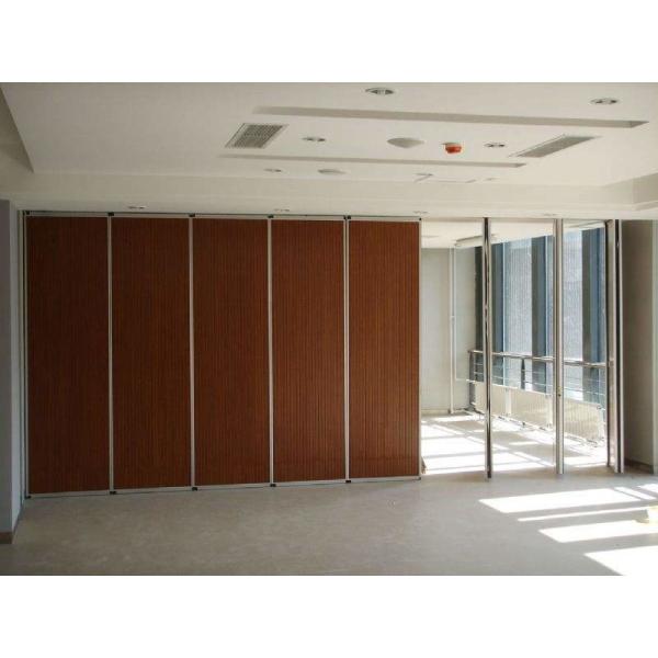 Lightweight Sliding Folding Exhibition Partition Walls Hang Track On The Ceiling