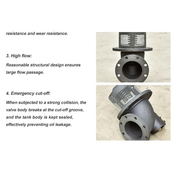 Customized Color 4 Inch Fuel Tank Truck Emergency Shut-off Mechanical Bottom Valve Normal Temperature and Media