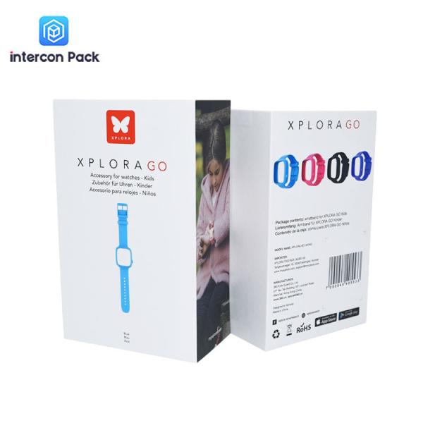 Buy Intercon Pack Recyclable Cardboard Folding Boxes 21x9cm Children Watch Box at wholesale prices