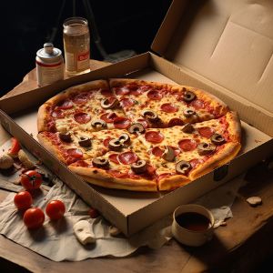 Custom Pizza Packing Box With Custom Logo Printed Corrugated Boxes