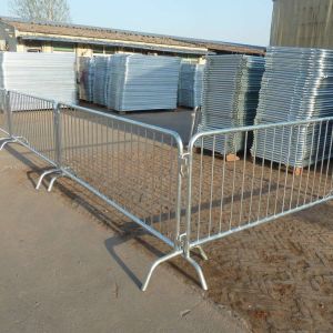 Galvanized Steel Site Fencing Removable Crowd Control Fence Panels