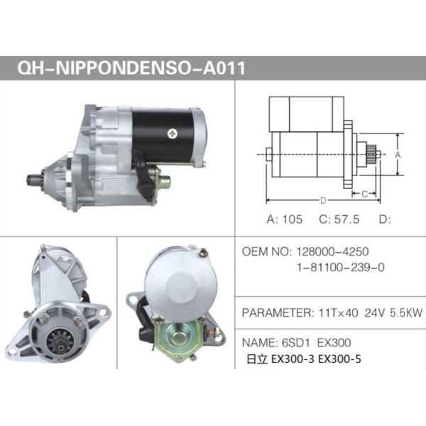 Buy 11T*40 24V 5.5Kw Hitachi Starter Motor EX300-3 EX300-5 at wholesale prices