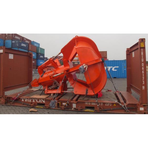 Orange Prentice Log Loader Grapple Cable Rope Stone Bucket Excavator Grab Bucket Hydraulic Scrap Bucket