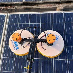The Double-Headed Scale Photovoltaic Cleaner for Mechanical Engineering