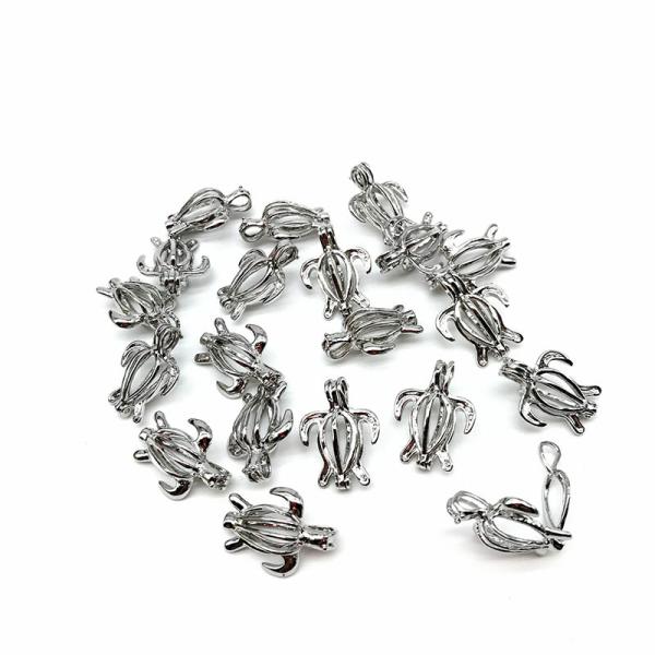 Pearl Cage Pendant Essential Oil Diffuser Jewelry Making Accessories DIY Necklace For Unisex Gift