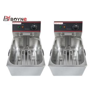 6 Liter Commercial Stainless Steel Electric Deep Fryer