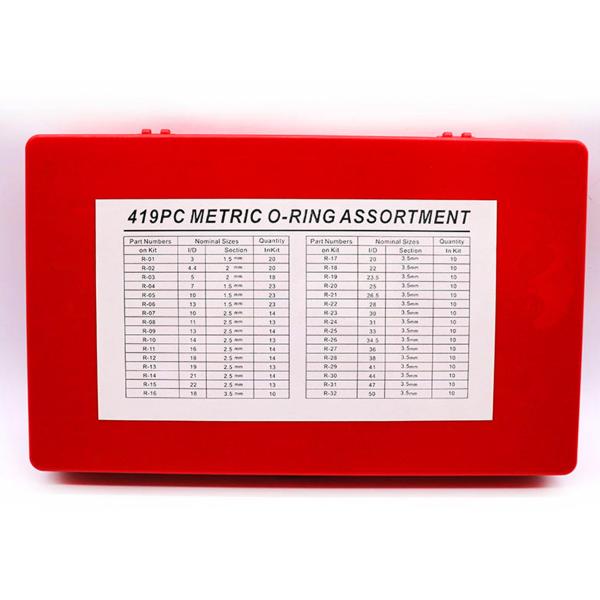 NBR90 Silicone Rubber O Ring Seal Box Kit For Excavator Komatsu Hitachi