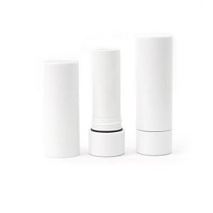 Normal White 3.5g Lipstick Tube With Rubber Circle For Cosmetic Package