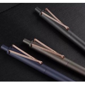 Signature Pen Business Professional Pen High end Metal Pen with Clip Press type