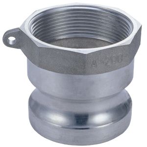 Aluminum cam groove coupling type A with BSP or NPT thread in gravity casting or