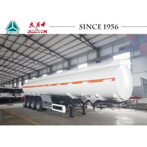 Quality 13T Q345B Carbon Steel Fuel Tanker Trailer With Spring Suspension for sale