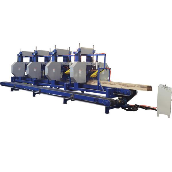 China 2/3/4/5 heads wood bandsaw mill Multiple Heads Horizontal Band Resaw