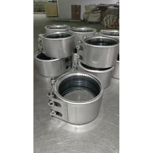 Buy Stainless Steel 201 Fastening Material EPDM / NBR Seal Ring Grip-type Pipe Clamp for Gas Industry Applications at wholesale prices