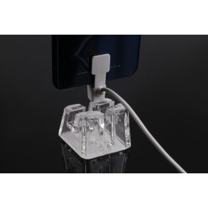 Quality COMER acrylic mobile phone display stand compatible for mobile phones alarm systems for sale