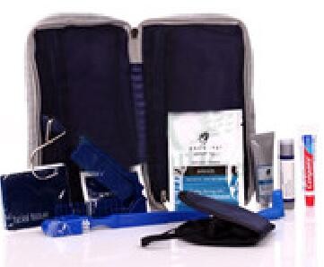 TRAVEL KITS, AMENITIES FOR AIRLINES / HOTEL, OVER NIGHT KITS. INCLUDE SOCK, BAG, TOOTHBRUSH, TOOTHPASTE, ETC...