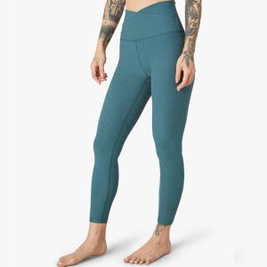 Curve Flattering High Waisted Workout Leggings Tights Overlapping