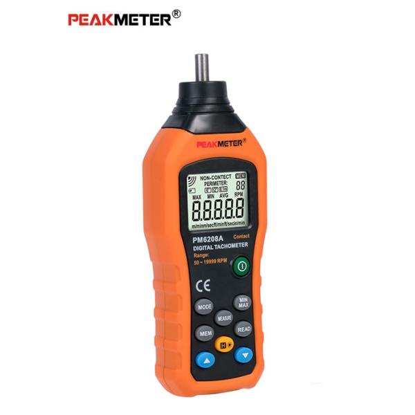 High Safety Environmental Meter Hand Held Non Contact Tachometer Stable