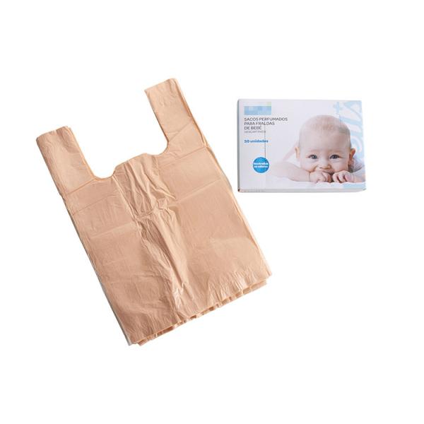 Buy PLA Baby Diaper Biodegradable Garbage Bag Sustainable T Shirt Shape at wholesale prices