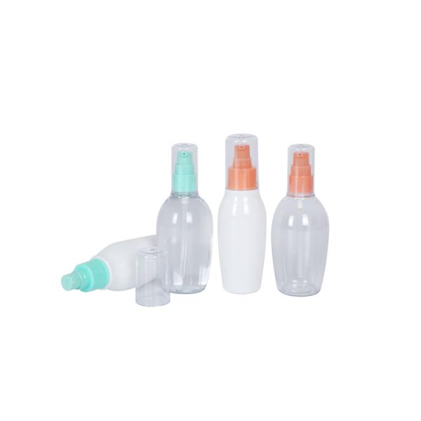 PET 120ml 150ml OEM Plastic Lotion Pump Bottles Customized Color Cream Comestic bottle UKL01