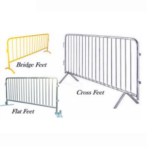 ISO9001 Galvanized Temporary Fence Powder Coating Crowd Control Barriers
