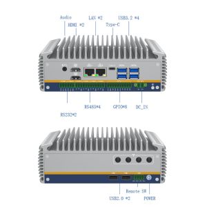 Core i5-1235U M.2 2280 SSD Industrial Mini PC with Aluminum Case and 1*Intel