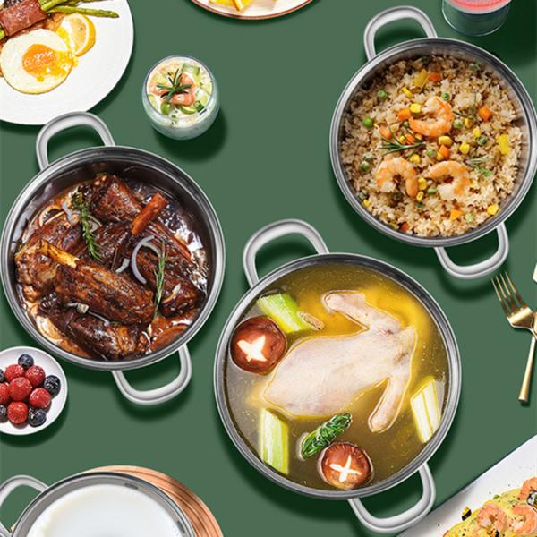 Restaurants 5pcs Stainless Steel Straight Pot Quality Kitchenware and Cookware Set