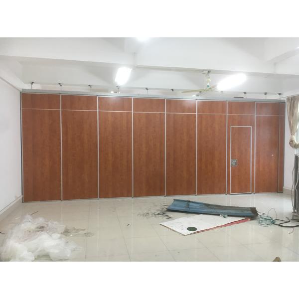 Hanging System Foldable Acoustic Movable Partition Walls Aluminum Frame 6m