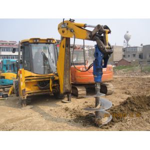 Construction Hydraulic Earth Auger With 80-240 Bar Pressure