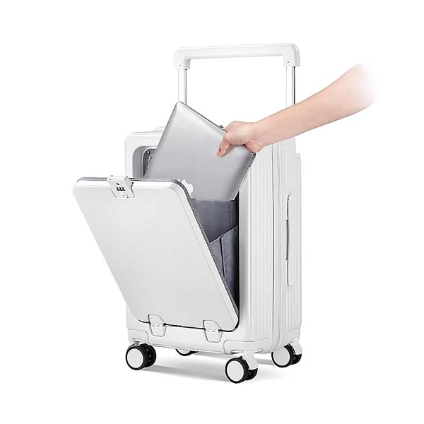 Expandable Wide Handle Suitcase for Unisex Stress-free Business Travel Spinner