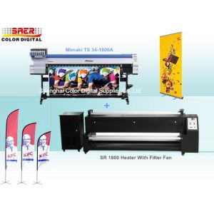 Quality Mimaki Textile Printer With Epson Head Together With Sublimation Heater for sale