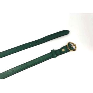 95cm Womens Casual Leather Belt For Jeans Green Color