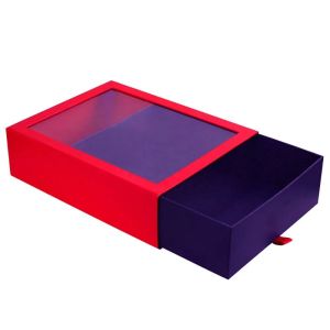 Thin Rectangle Slid Gift Packaging Boxes With Paperboard Liner