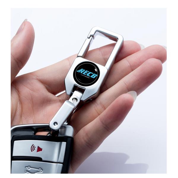 Silver​ Durable Antirust​ Car Keyring Accessories Heavy Duty Carabiner Keychain