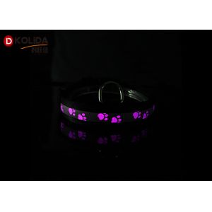 Light Up LED Dog Collar Night Safety Bright Flashing For Doggie In Night