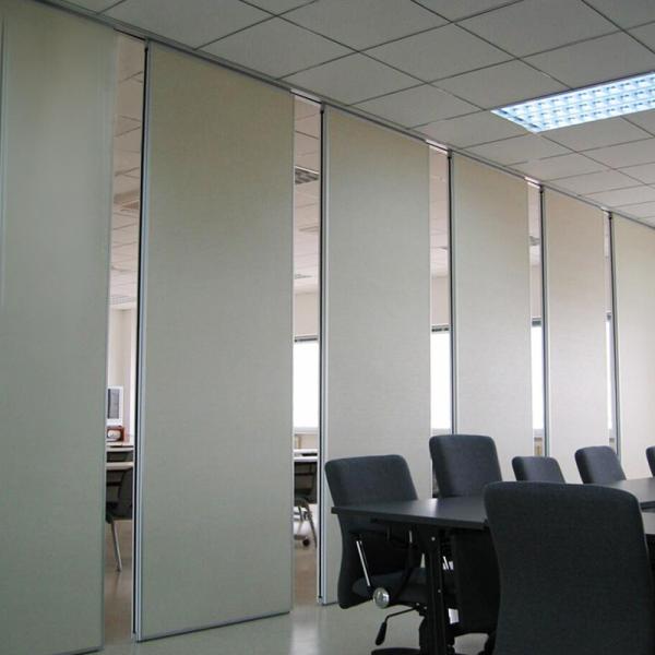 Melamine Board Folding Partition Walls For Five Star Hotel / Soundproof Sliding Room Dividers