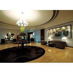 Customized Hotel Half Round Modern Fabric Chair / Leather Sofa Set