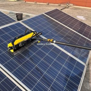 Best Cleaning Process Cold Water Cleaning Solar Panel with 24FT Telescopic