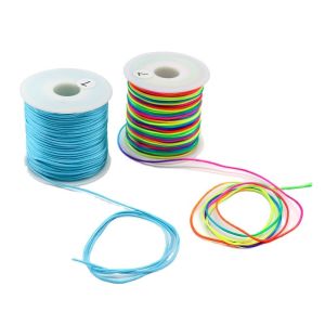 1mm Thick Nylon Braided Cord for DIY Bead Bracelets and Necklaces Jewelry Making