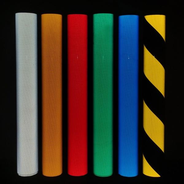 High Intensity Self Adhesive Road Sign Reflective Sheeting Vinyl Film For Night Outdoor Safety