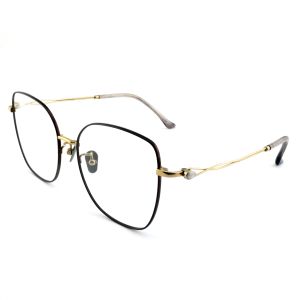 TF3363 Durable Titanium Round Glasses Frames Customized Unisex Eyewear