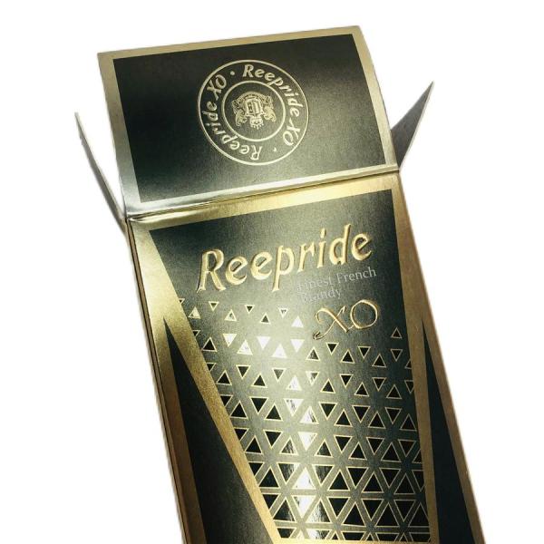FSC Wine Packing Boxes , Cardboard Wine Packaging Gold Foil Stamping