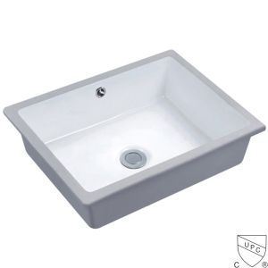 Rectangle Undermount Vanity Lavatory Bathroom Wash Basin Counter Sink