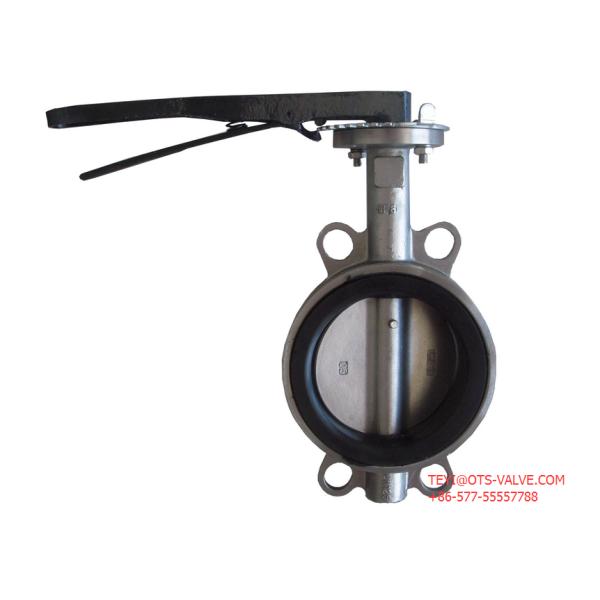 PN16 Manual Stainless Steel Butterfly Valve 2 Inch Center Line With Pin