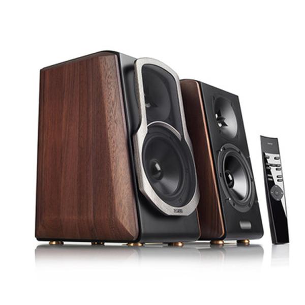 Vofull 2.0 Bookshelf Speakers - 4" Bass + 2" Silk Tweeter, 40W RMS